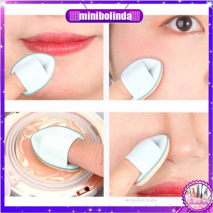 1 Mút trang điểm Hình Ngón Tay size nhỏ Che lỗi Bắt Sáng