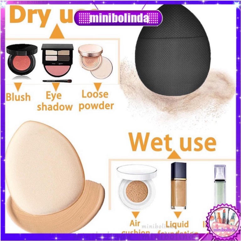 1 Mút trang điểm Hình Ngón Tay size nhỏ Che lỗi Bắt Sáng