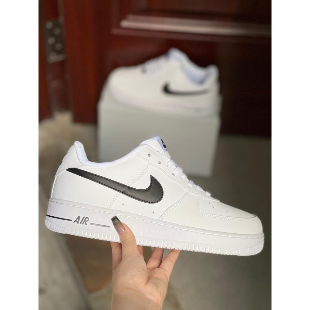 Giày af1 vệt đen thể thao nam nữ, giầy air force 1 cao cấp  Trung nam  nữ trắng đen Full Box Bill hót 2023