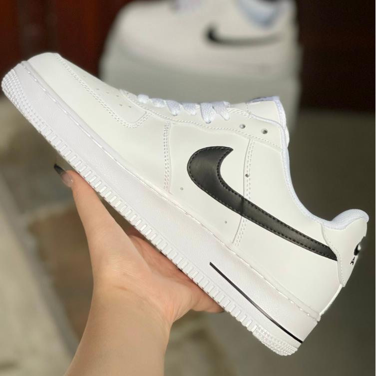 Giày af1 vệt đen thể thao nam nữ, giầy air force 1 cao cấp  Trung nam  nữ trắng đen Full Box Bill hót 2023