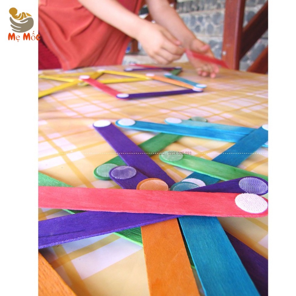 Miếng Dán cải thiện Bộ Học Liệu Bóc Dán Top1Toy Băng Dính Gai Velcro Tròn, Khóa Nhám theo mẫu Keo Dán  _Top1Toy_00306