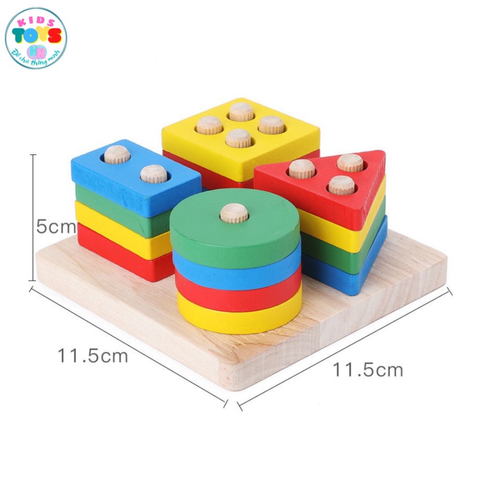 Combo Đồ Chơi Gỗ̃ Cho Bé thông thái 6 Món Đồ Chơi Bằng Gỗ Top1Toy Giáo Cụ Montessori tiến lên kiến thức Bé  _