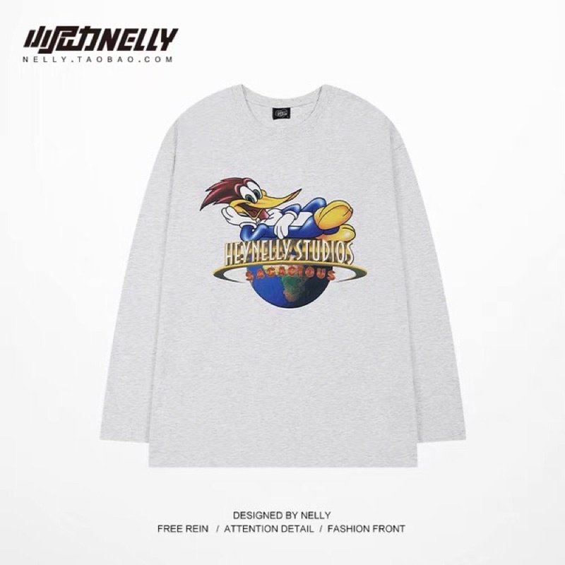 Áo phông nelly dài tay sale  29 vịt vắt chân hnapd002