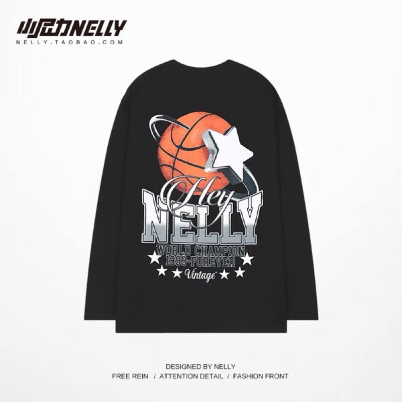 Áo phông nelly dài tay sale  29 bóng rổ sao hnapd008