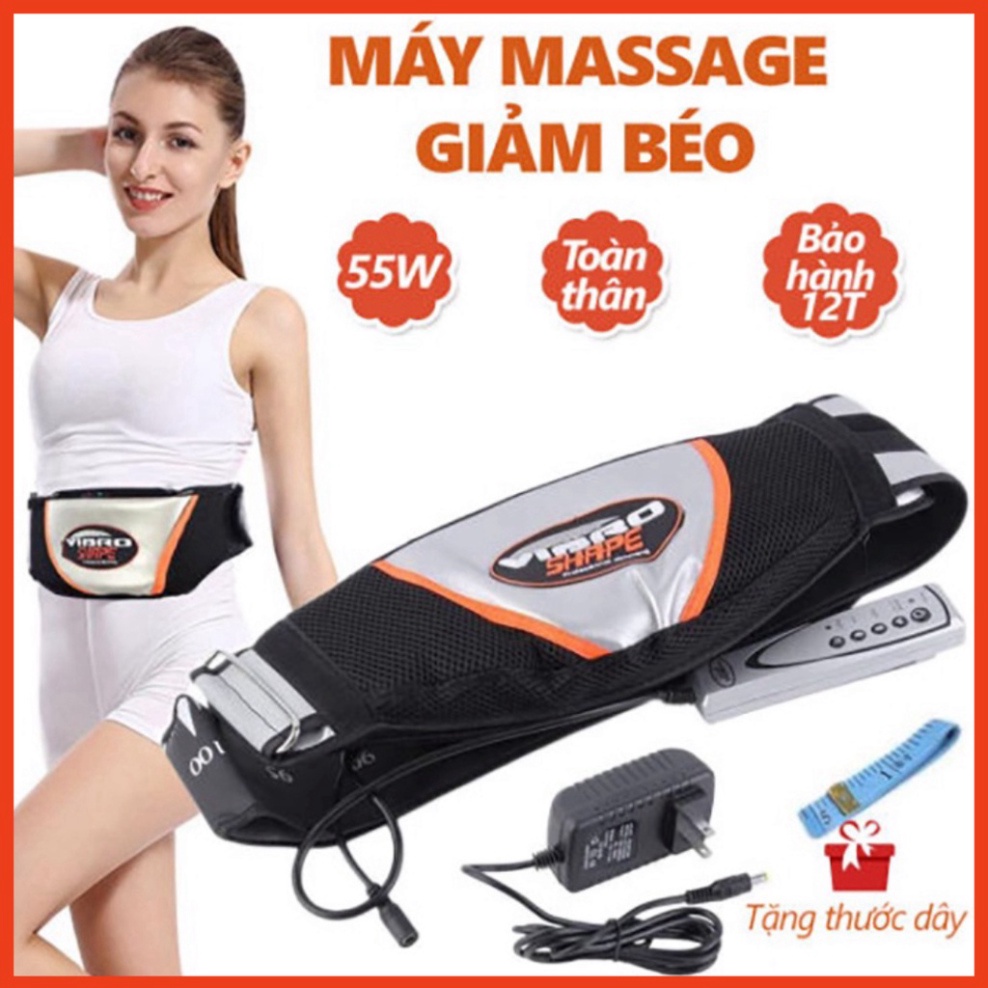 Đai Massage giảm mỡ bụng , Máy Massage rung nóng giảm mỡ toàn thân hiệu quả Vibro Shape [ Chính Hãng ]