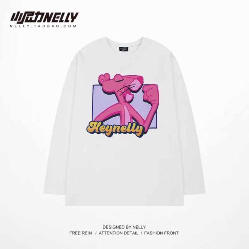 Áo phông nelly dài tay sale  29 mèo hồng hnapd009