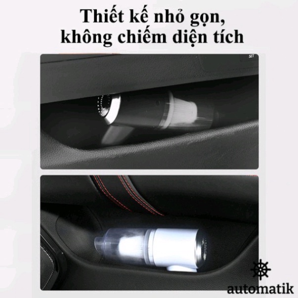 Máy Hút Bụi Cầm Tay Không Dây Siêu Mini Lực Hút Cực Mạnh , Máy Hút Bụi Ôtô