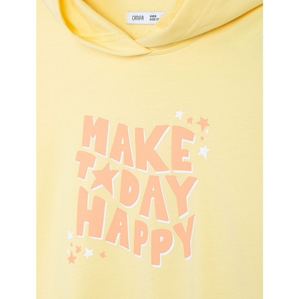 Áo nỉ bé gái có mũ có hình in-1TW22W021