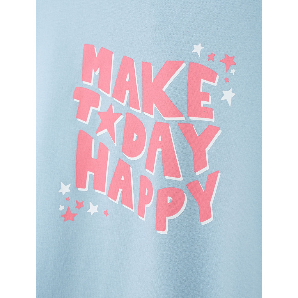 Áo nỉ bé gái có mũ có hình in-1TW22W021