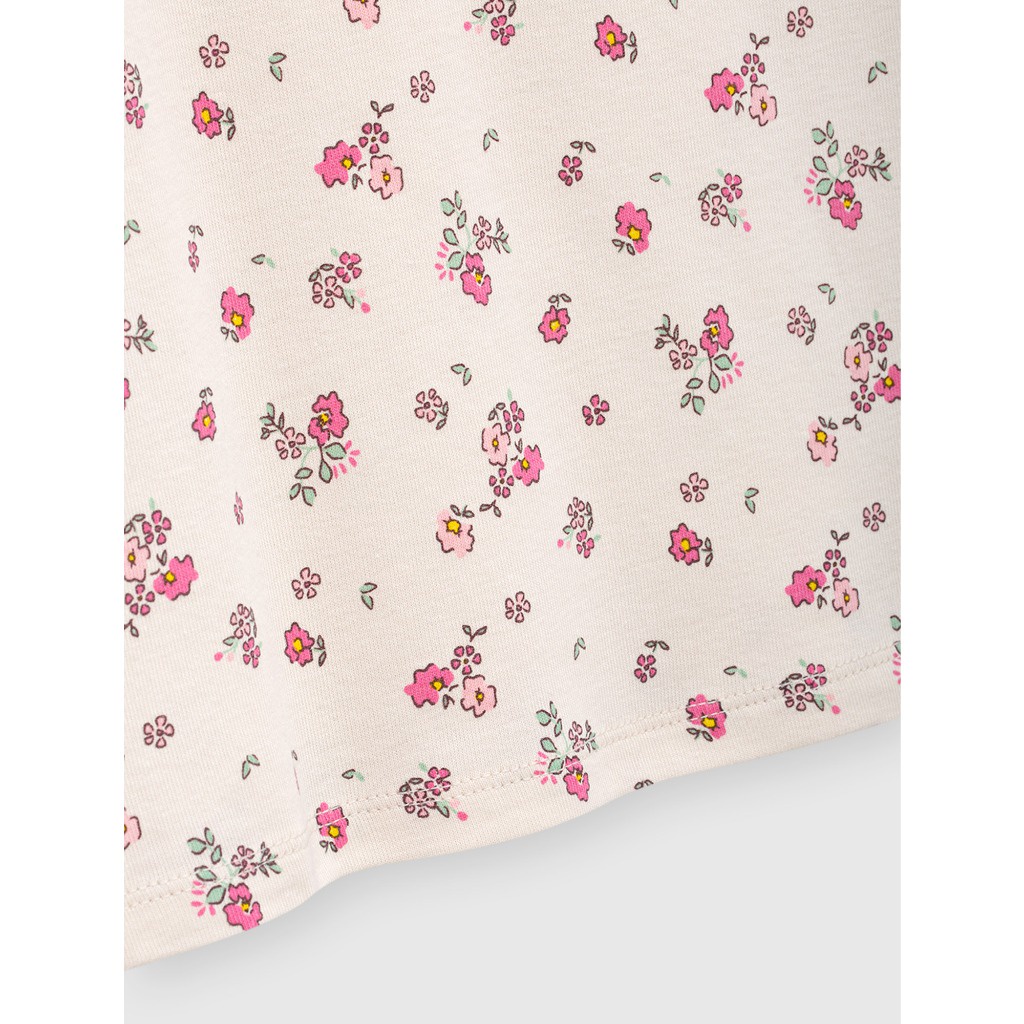 Áo body bé gái CANIFA chất liệu cotton dáng ôm dài tay in họa tiết 1IT23W001