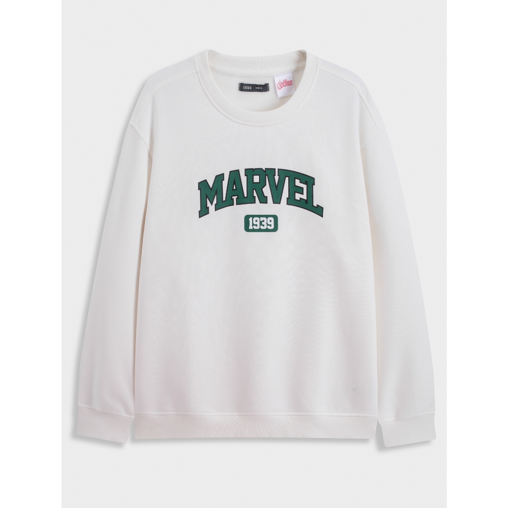 Áo nỉ nam CANIFA áo sweater cổ tròn dài tay Marvel 8TW23W015