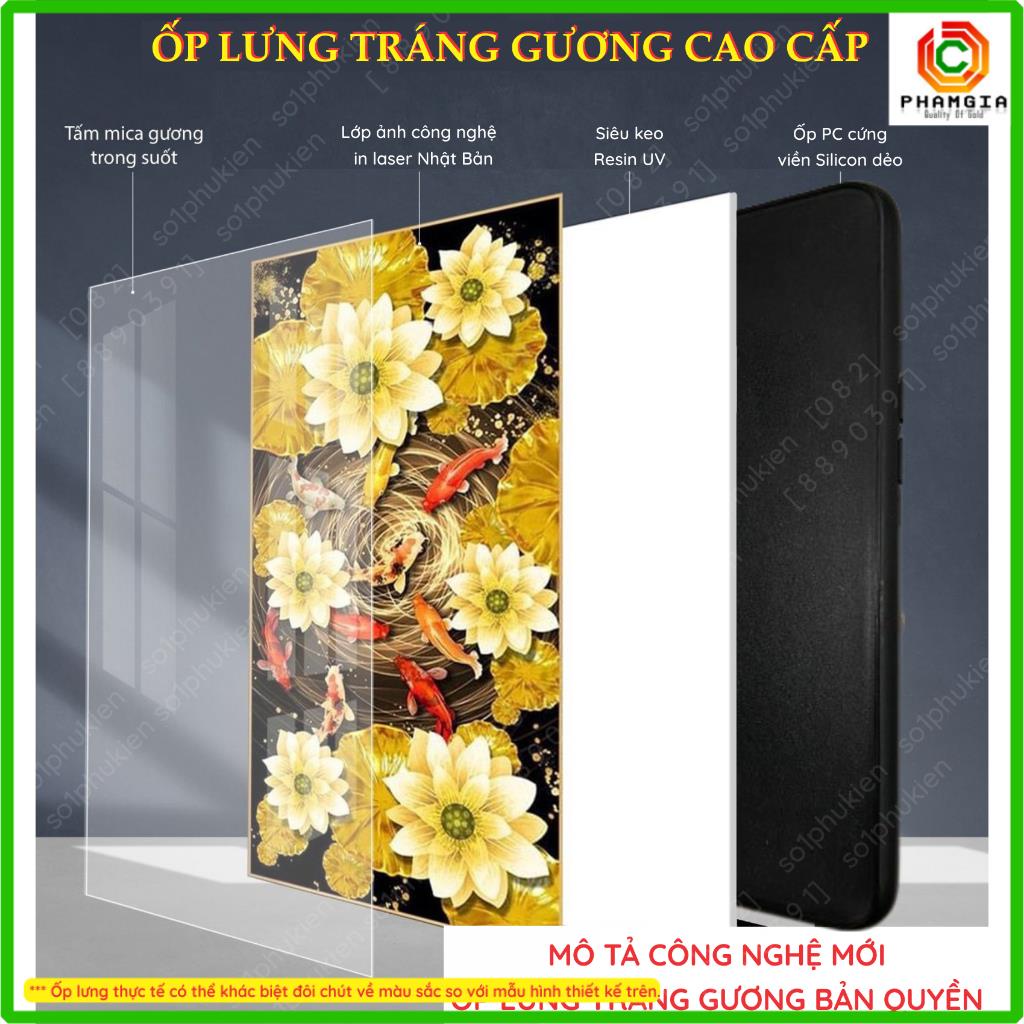 Ốp lưng tráng gương OPPO Reno 10 Pro plus  in hình họa tiết nhiều mẫu hoa, chim,... thiết kế mới đẹp, sắc nét