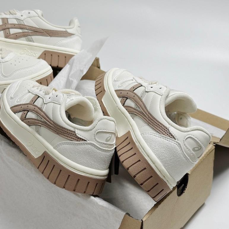 GIÀY Asic’s kem nâu cao cấp, giày court az asic kem nâu asics trà sữa màu mới nam nữ ảnh thật