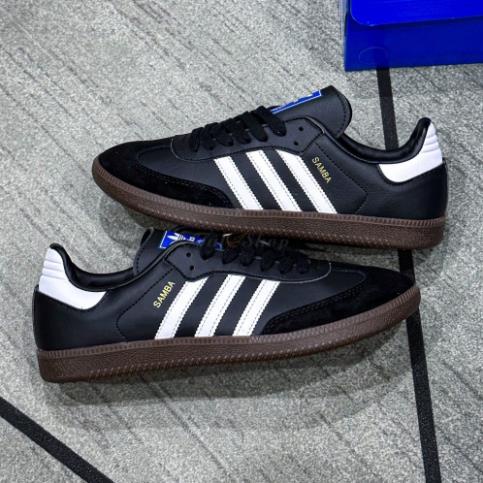 Giày Adidas_Samba Low Đế Nâu, Giày Sneaker AdiDa Samba “ White Black Gum" Hàng Mới 100% Full Box