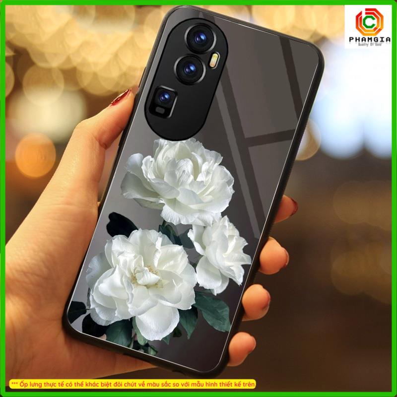Ốp lưng tráng gương OPPO Reno 10 Pro plus  in hình họa tiết nhiều mẫu hoa, chim,... thiết kế mới đẹp, sắc nét