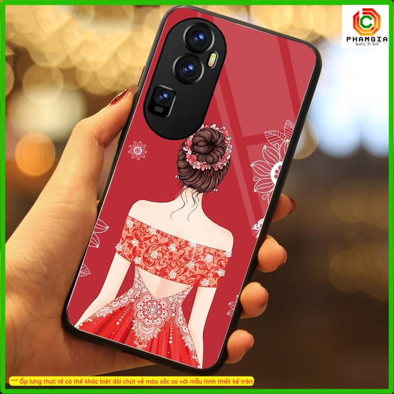 Ốp lưng tráng gương OPPO Reno 10 Pro plus  in hình họa tiết nhiều mẫu hoa, chim,... thiết kế mới đẹp, sắc nét
