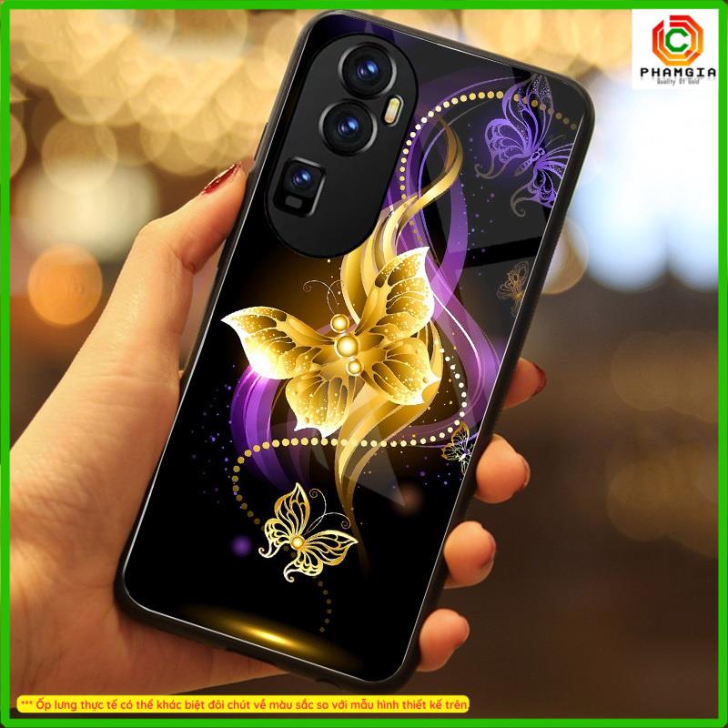 Ốp lưng tráng gương OPPO Reno 10 Pro plus  in hình họa tiết nhiều mẫu hoa, chim,... thiết kế mới đẹp, sắc nét