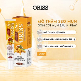 Kem nghệ Oriss ngừa mụn giảm thâm mờ sẹo dạng gel không màu không gây vàng da Tuýp 20gr