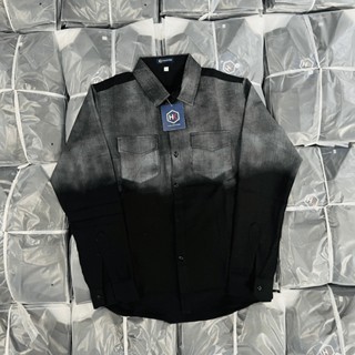 Áo sơ mi nam dài tay hot trend TM phối loang đen chất vải nỉ CAO CẤP mẫu mới chuẩn shop sang trọng giá rẻ