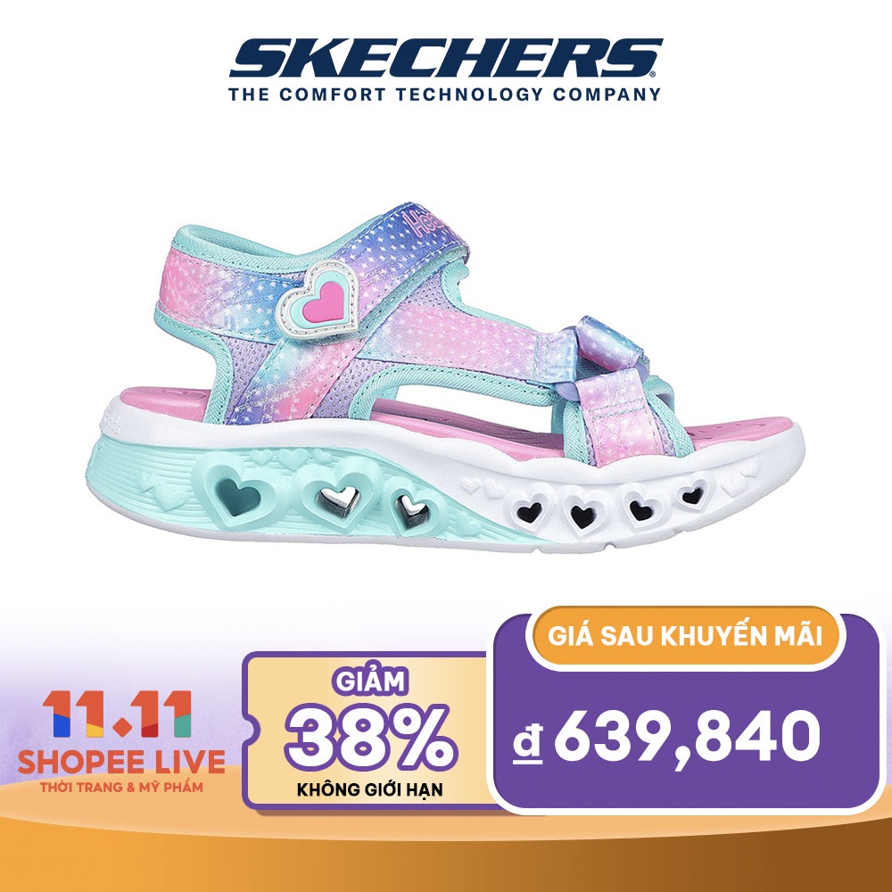 Skechers Bé Gái Xăng Đan Flutter Hearts - 303105L-TQMT 