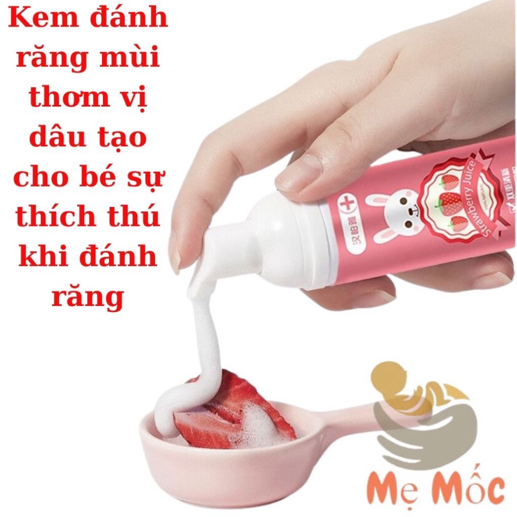 Bàn Chải Đánh Răng Cho Bé Chữ U Và Kem Đánh Răng Hương dâu thơm ngát Cho Bé , ,BCCU  _Top1Toy_00306