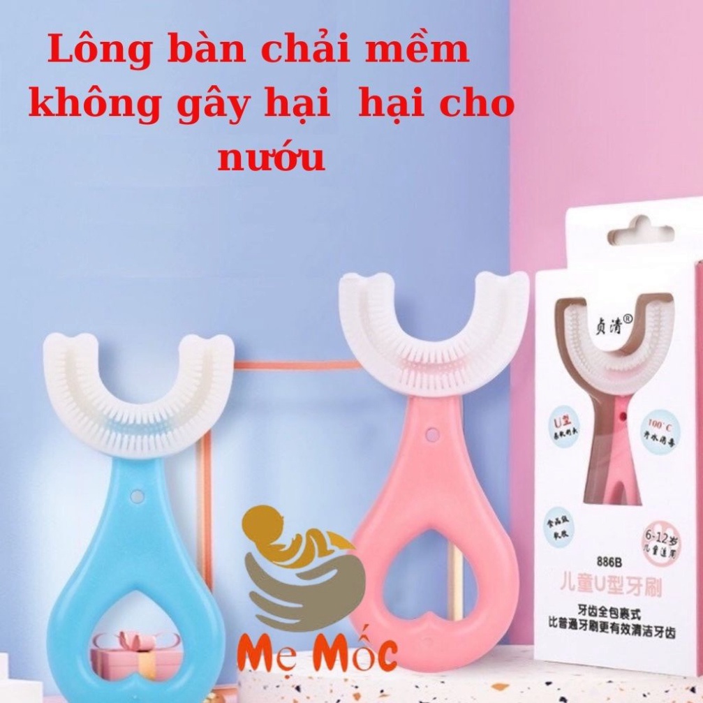 Bàn Chải Đánh Răng Cho Bé Chữ U Và Kem Đánh Răng Hương dâu thơm ngát Cho Bé , ,BCCU  _Top1Toy_00306
