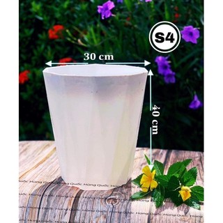 [ 10 cái ] Chậu Nhựa Kim Cương S4 Dày Dặn