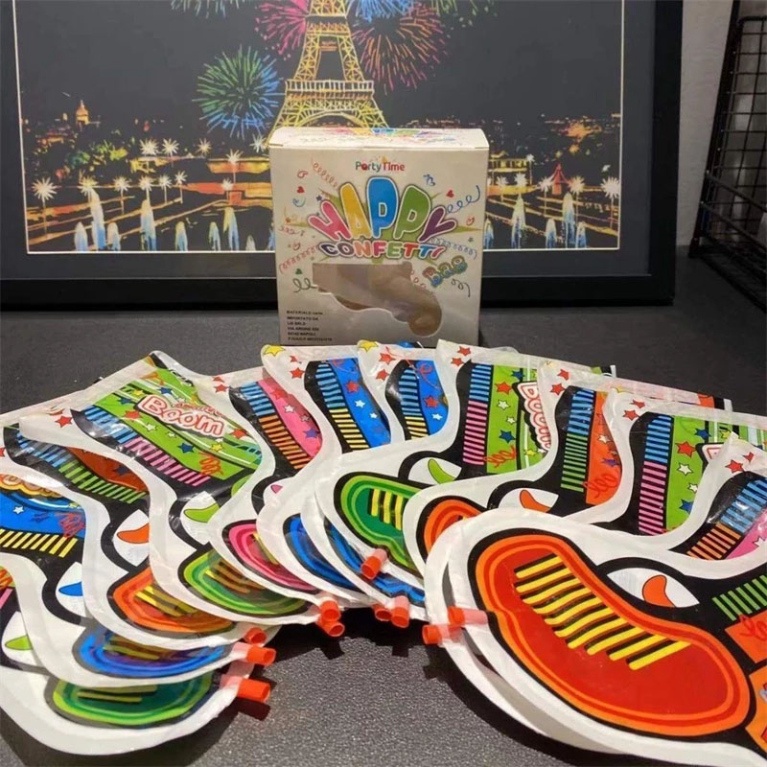 Đồ Chơi Pháo Hoa Giấy Cầm Tay Trang Trí Tiệc Sinh Nhật/Tiệc Cưới