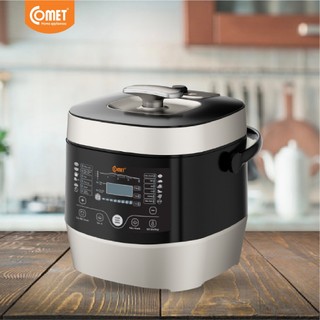 Nồi áp suất điện tử 6.0L COMET CM6168 Gia nhiêt nhanh, Nút bấm điều khiển, Lòng nồi hợp kim tráng chống dính