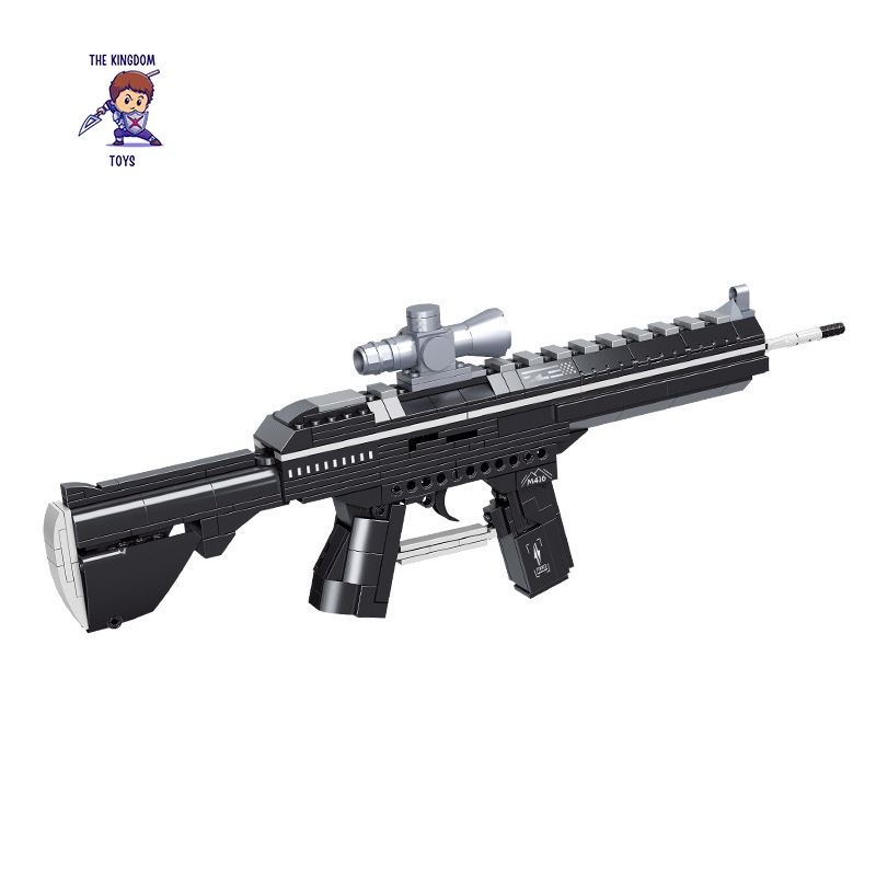 Đồ Chơi Lắp Ráp PUBG Mô Hình Scar / MK14 / M416 / Vector Trong Game CSGO Cảnh Sát Quân Đội Đồ Chơi Cho Bé