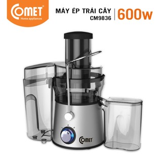 Máy ép trái cây COMET CM9836 600W, Dung tích 1.5L, lưỡi dao không gỉ, Phễu lớn, tự động ngắt điện - Bảo hành 12 Tháng