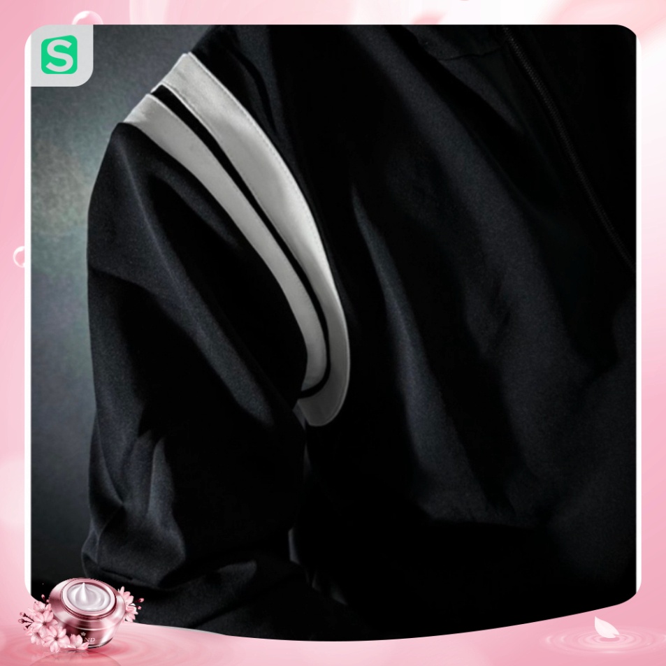 Áo Khoác Chống Nắng Teddy Kẻ Trắng Sọc Vai Hottrend Chất Liệu Umi Thoáng Mát Dày Dặn -Ngo shop