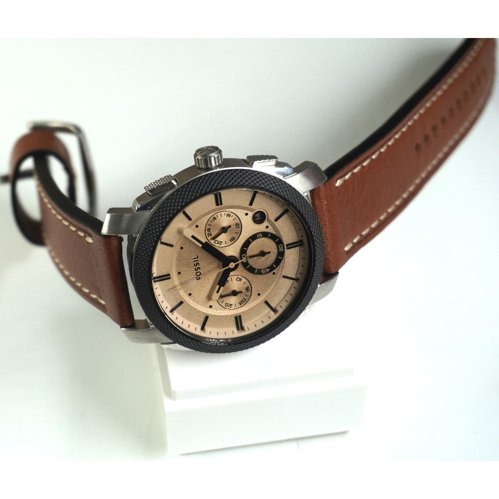 Đồng hồ Nam Fossil Chronograph dây Da nâu 42 mm FS5620 - Đồng hồ chính hãng giá kho