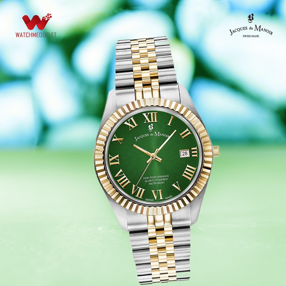 Đồng  hồ Nam Jacques du Manoir dây thép không gỉ 40mm - Inspiration DayDate JWG00604