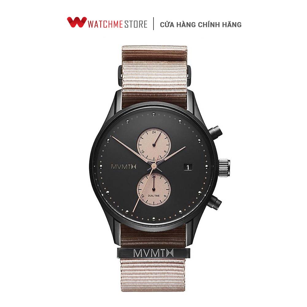 Đồng hồ Nam MVMT dây vải 42mm - Đồng hồ Chronograph D-MV01-BLBR