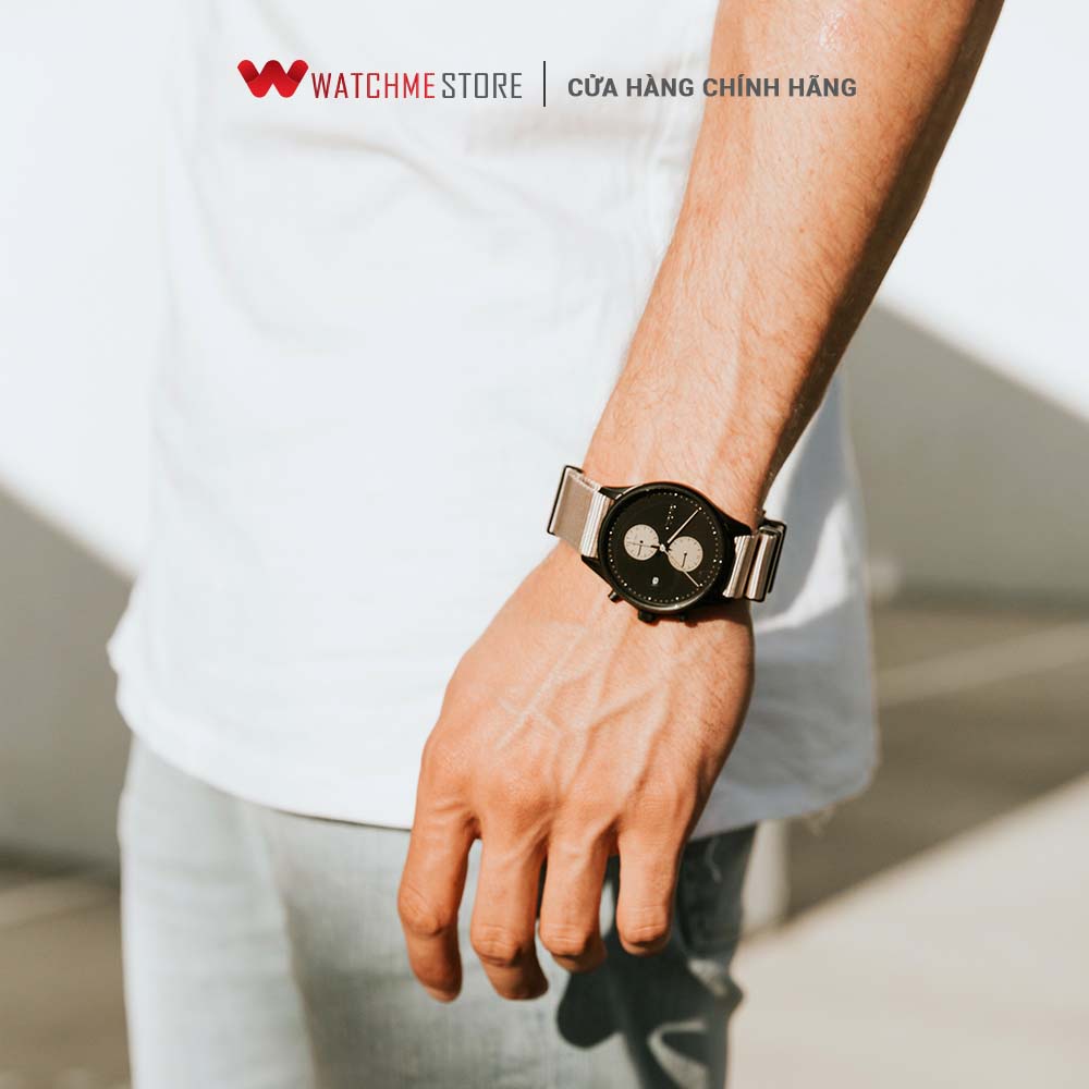 Đồng hồ Nam MVMT dây vải 42mm - Đồng hồ Chronograph D-MV01-BLBR
