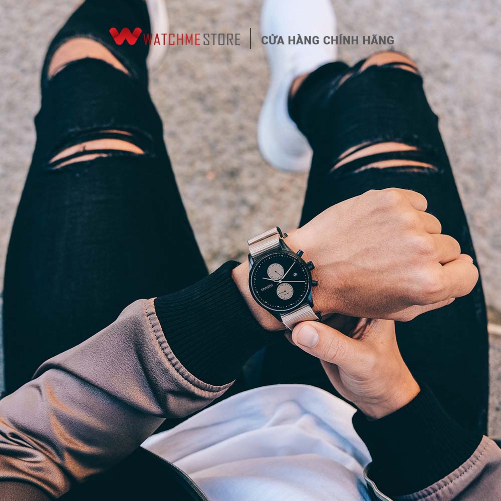 Đồng hồ Nam MVMT dây vải 42mm - Đồng hồ Chronograph D-MV01-BLBR