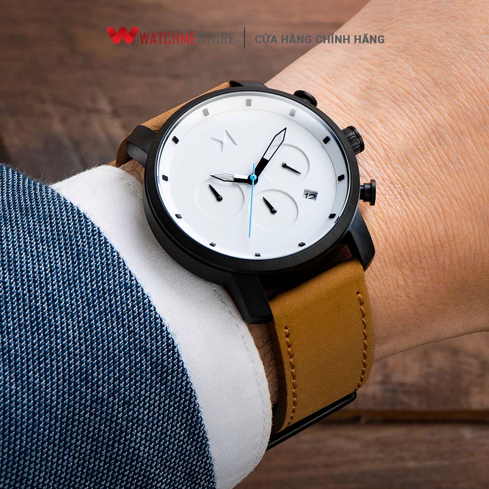 Đồng hồ Nam MVMT dây da 40mm - D-MC02-WBTL