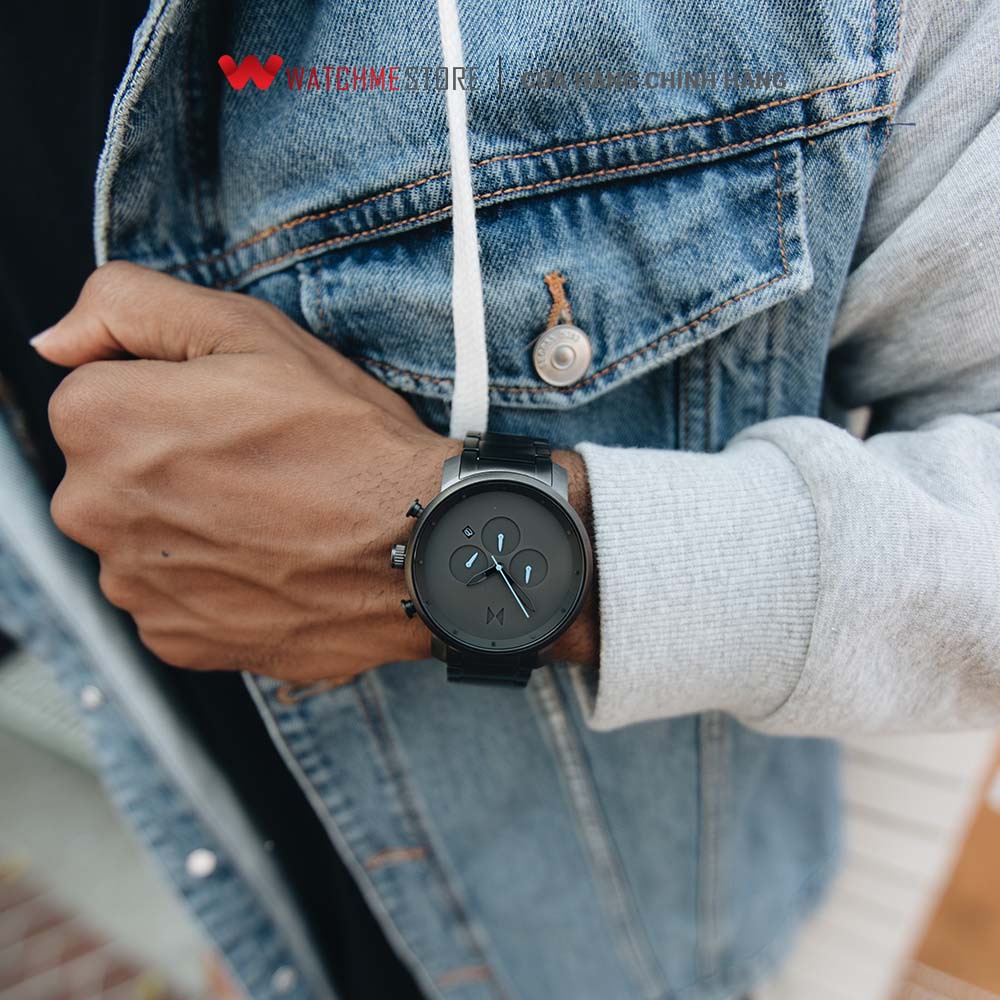 Đồng hồ Nam MVMT dây thép không gỉ 45mm - D-MC01-GU