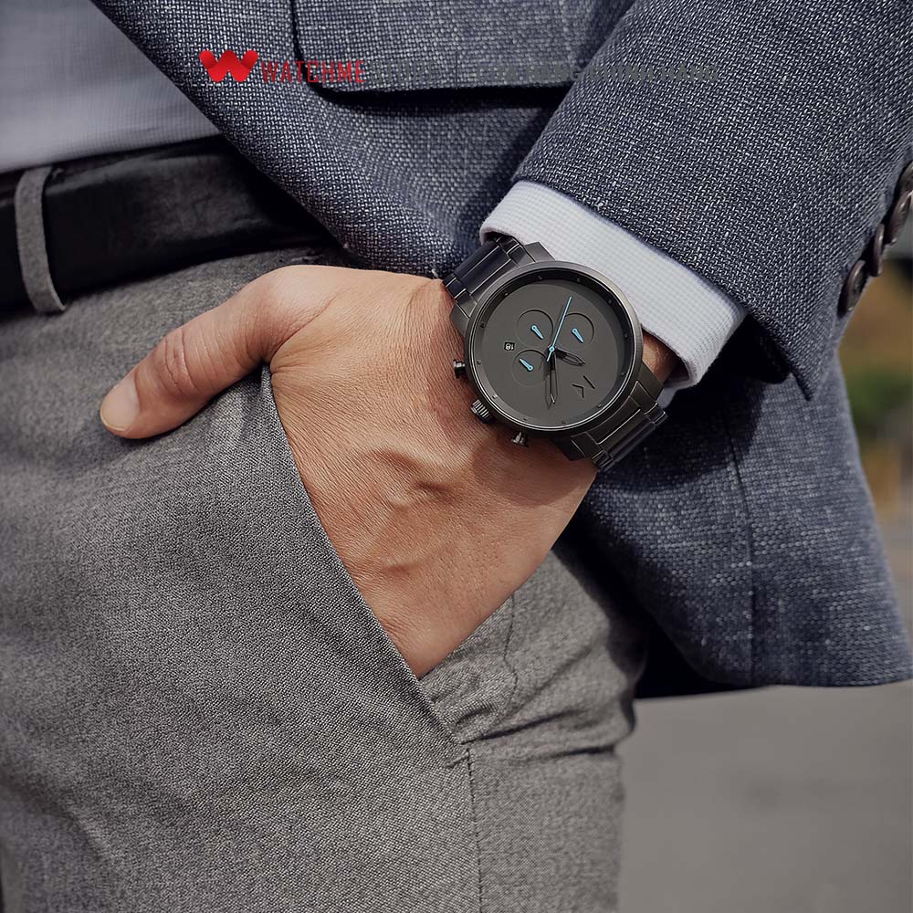 Đồng hồ Nam MVMT dây thép không gỉ 45mm - D-MC01-GU
