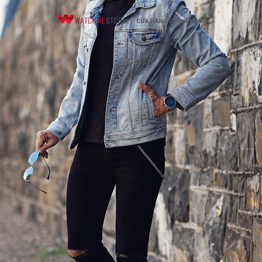 Đồng hồ Nam MVMT dây thép không gỉ 45mm - D-MC01-SBLU