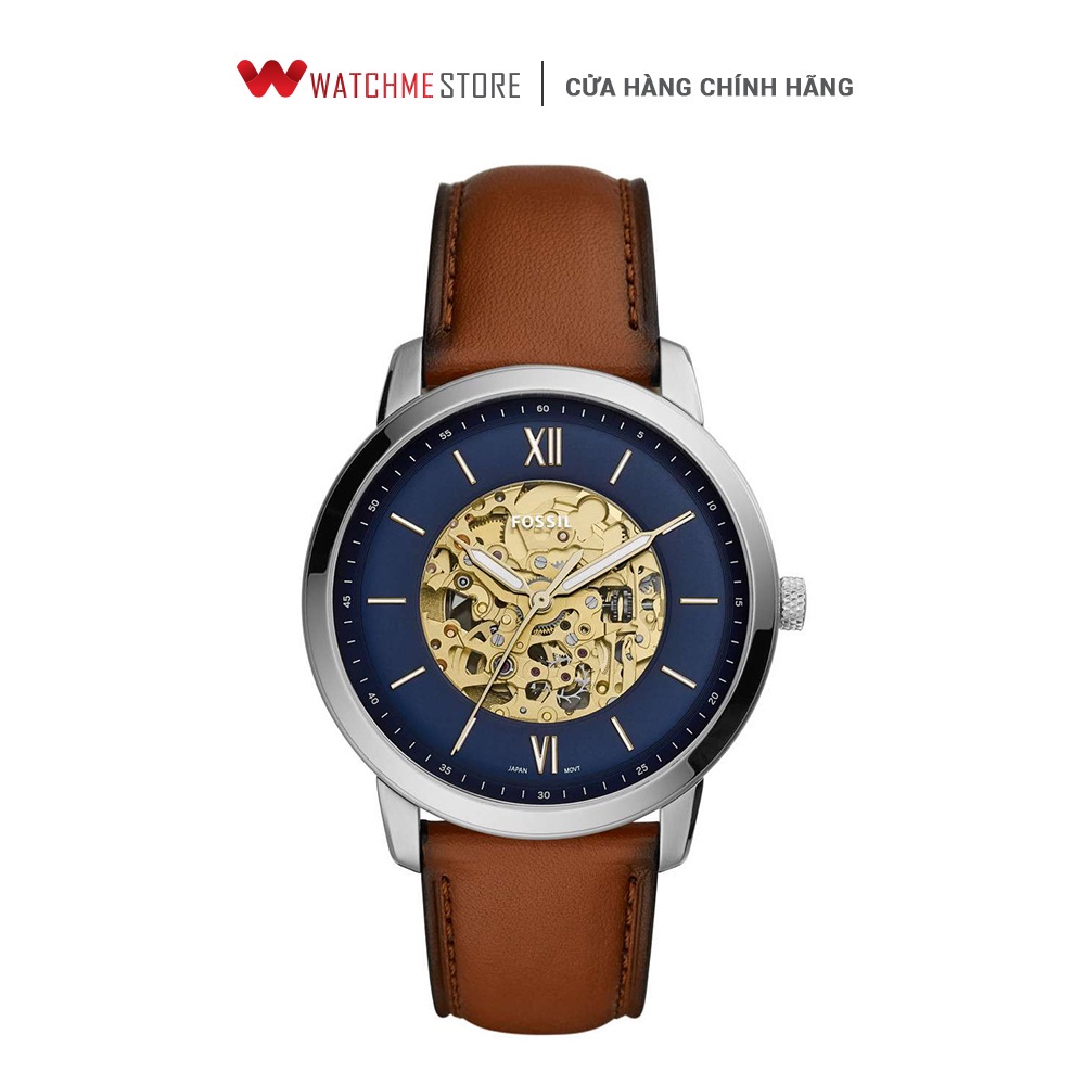 Đồng hồ cơ Nam Fossil dây da nâu ME3160 - Đồng hồ cơ automatic chính hãng