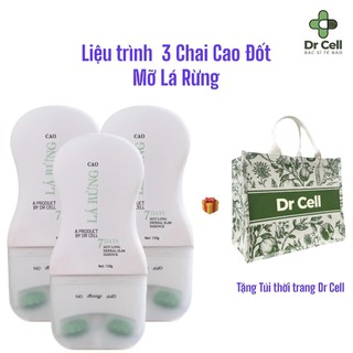 Liệu Trình 3 chai Cao Đốt Mỡ Lá Rừng DR CELL x 150ml - Tặng Túi Dr Cell