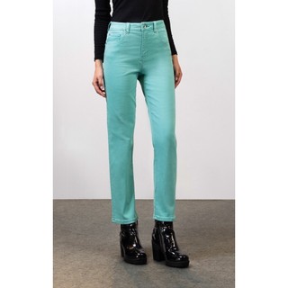 Quần Jeans Nữ Dáng Straight Màu Xanh Mint. Mint Green Straight Women's Jeans - 123WN1083F1310