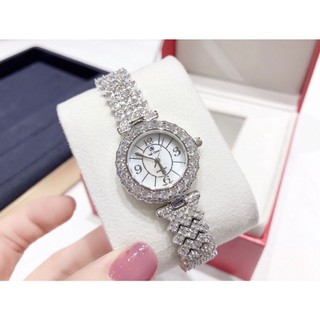 Đồng hồ nữ đính đá thời trang, đồng hồ nữ chạy pin bầu dục cực đẹp sang trọng