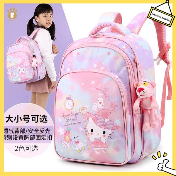 balo đi học cấp 1 balo đi học cho bé mẫu giáo Balo học sinh trường tiểu học Hello Kitty Hello Kitty Balo nữ sinh lớp dưới Balo hai vai hoạt hình