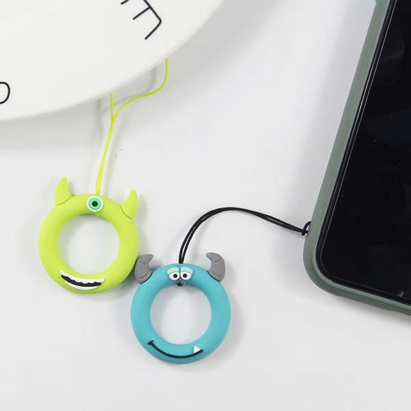 Móc Điện Thoại Dạng Nhẫn Ngắn Bằng Silicon Họa Tiết toy story Dễ Thương