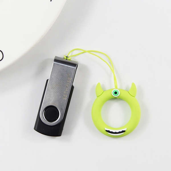 Móc Điện Thoại Dạng Nhẫn Ngắn Bằng Silicon Họa Tiết toy story Dễ Thương