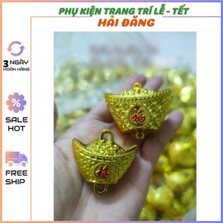 Thỏi vàng trang trí tháp tỏi,oản tài lộc, trang trí tết
