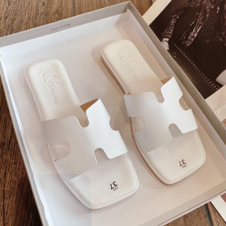 DÉP QUAI H DA SI HẠT ĐẾ 2 LỚP MÀU DỄ MANG